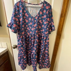 Oversized Floral Dress